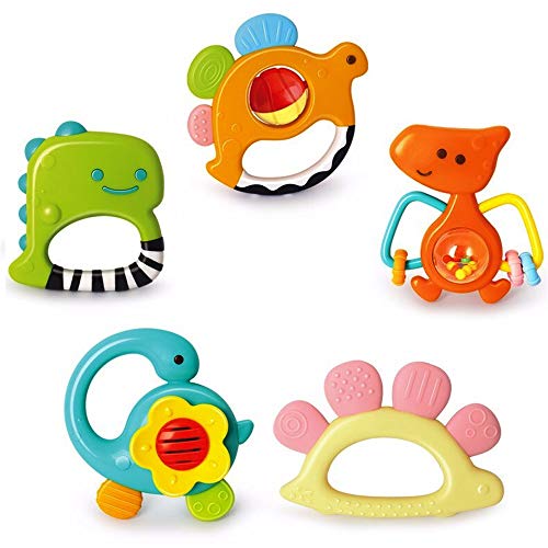 Yiosion Baby Rattles and Teether Toy Set
