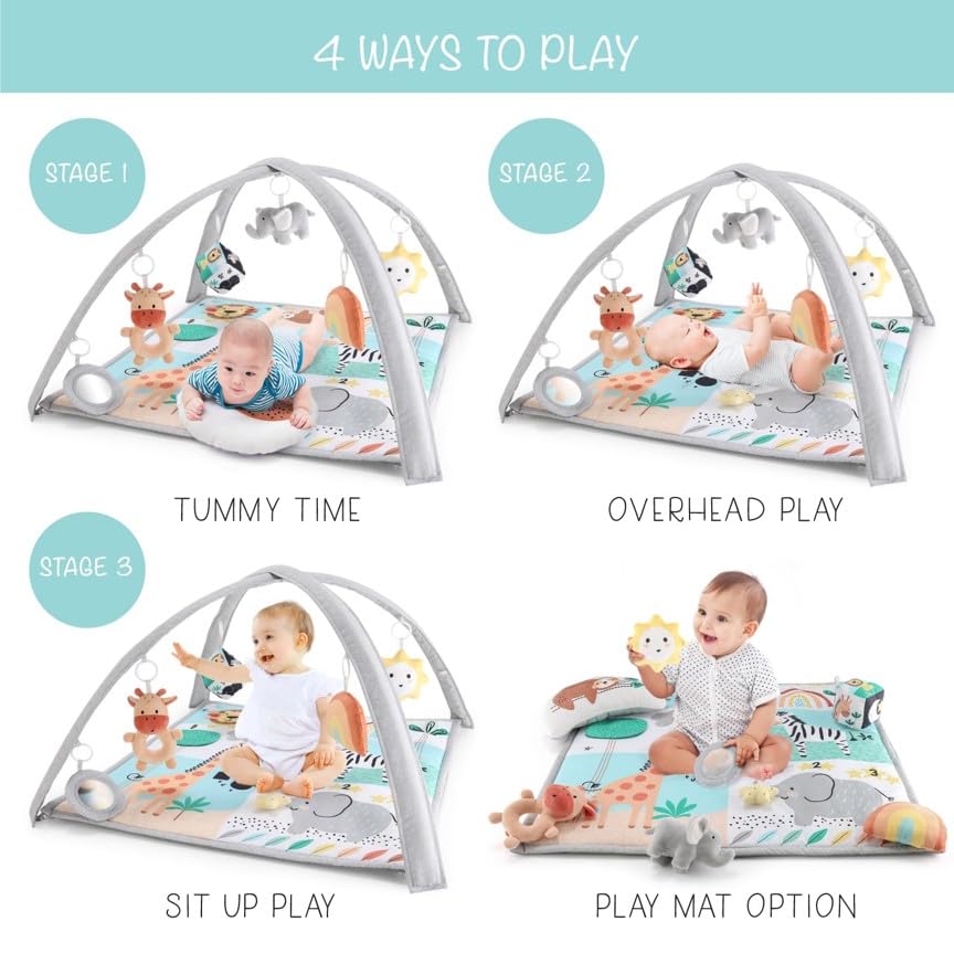 7 in 1 Baby Play Gym with Safari Animals