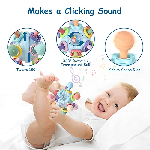 Baby Teething Sensory Toys for Newborn to 18 Months