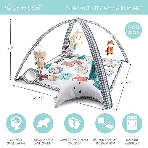 Woodland Animals 7 in 1 Baby Play Gym