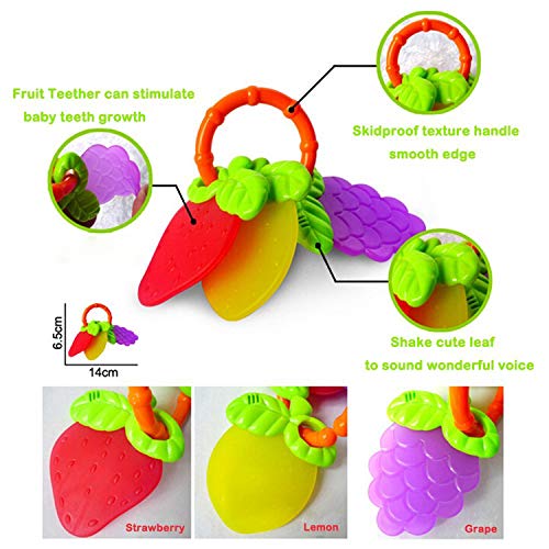 11PCS Baby Rattles Teethers Gift Set for Newborns