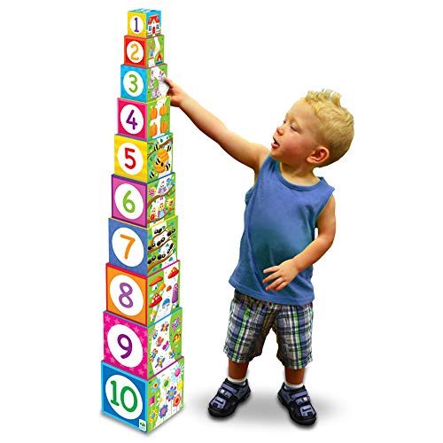 Stacking Cubes - STEM Toddler Toys for Ages 12+