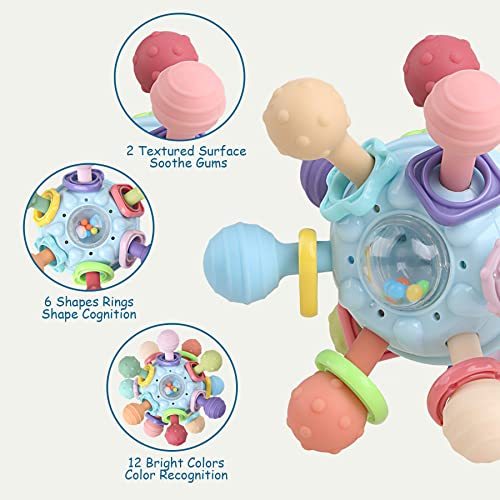 Baby Teething Sensory Toys for Newborn to 18 Months