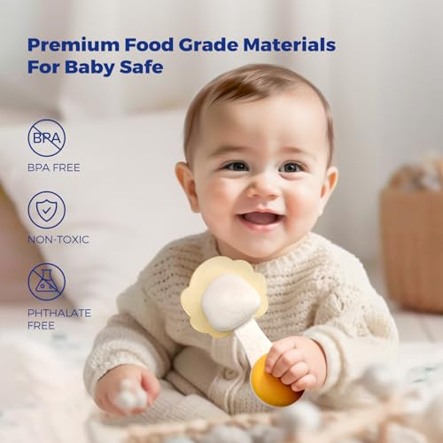 Evoceler Baby Toys: 10 Pcs Rattles and Teethers