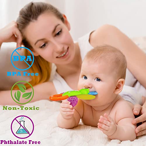 Baby's First Rattle and Teether Toy Gift Set