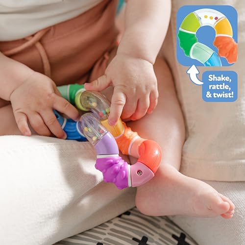 Nuby Twista Teether Toy - Multicolor Rattle for Babies