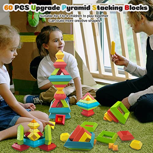 Montessori Toddler Toys, 60 PCS for Ages 2-4