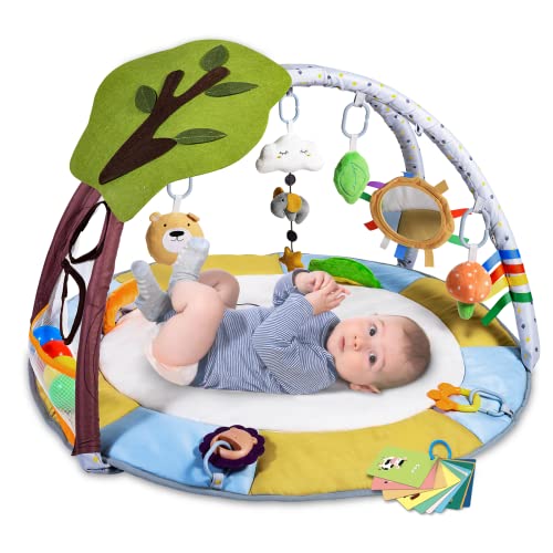 Lupantte Baby Gym Play Mat with 9 Sensory Toys