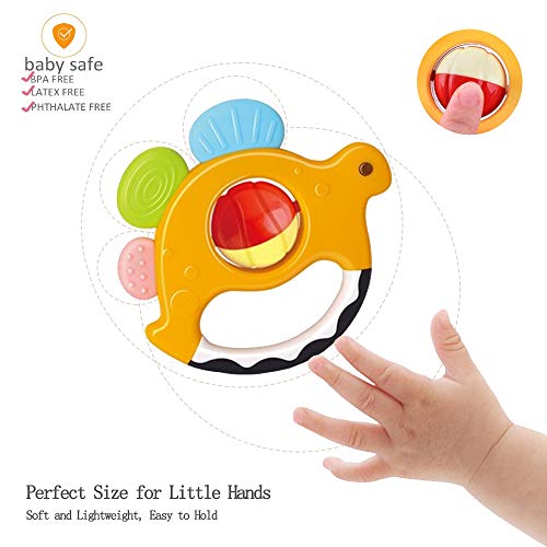 Yiosion Baby Rattles and Teether Toy Set