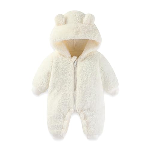 Bear Fleece Snowsuit Winter Coat for Baby Boy/Girl