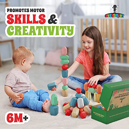 Wooden Stacking Blocks – Montessori Toys for Toddlers