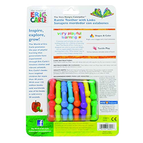 Eric Carle Very Hungry Caterpillar Rattle Teether Links