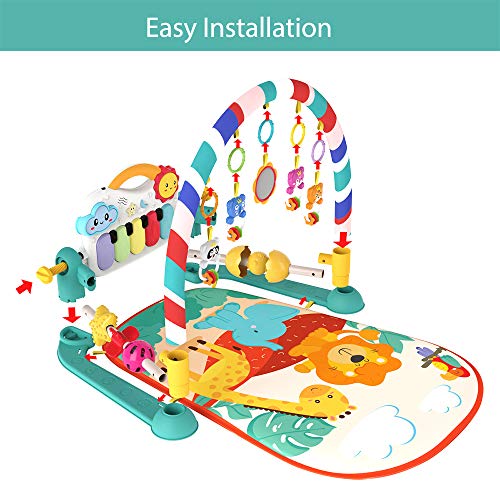 Musical Baby Piano Gym Mat for Tummy Time