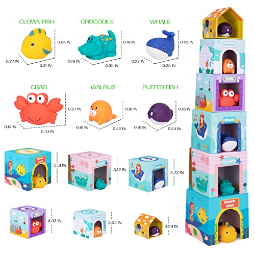 Ocean Stacking Educational Toys for 1-3 Year Olds