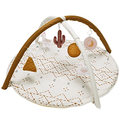 Macrame Baby Play Gym Mat with Detachable Toys