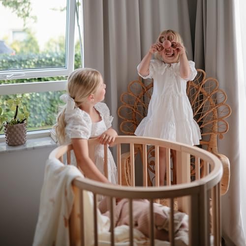 mushie Baby Silicone Daisy Rattle Teether Toy