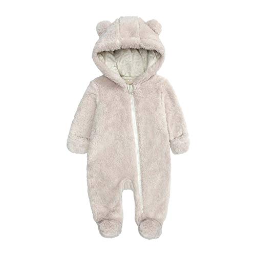 Infant Hooded Summer Jumpsuit with Fleece Lining