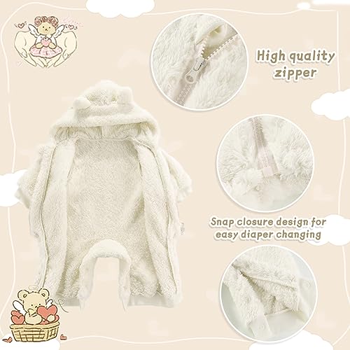 Bear Fleece Snowsuit Winter Coat for Baby Boy/Girl