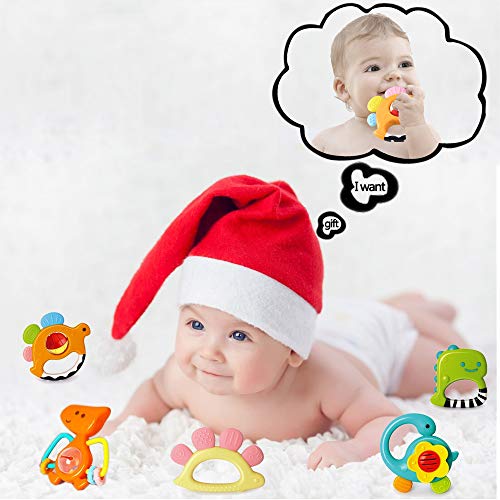 Yiosion Baby Rattles and Teether Toy Set