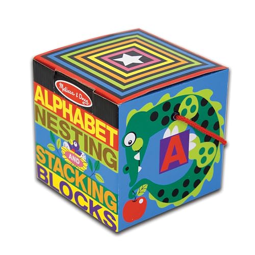 Melissa & Doug Alphabet Nesting and Stacking Blocks