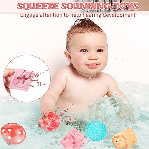 Montessori Silicone Baby Toy Blocks - Teething Stacking Learning