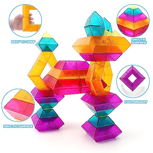 Montessori Pyramid Stacking Blocks Toy Set for Toddlers