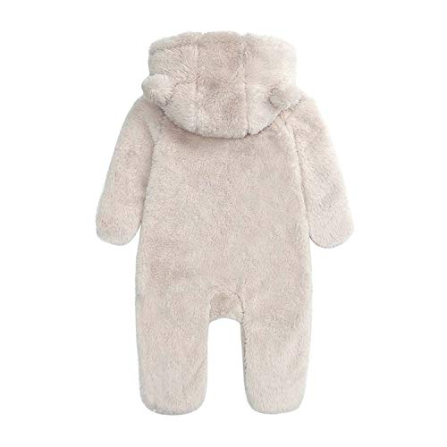 Infant Hooded Summer Jumpsuit with Fleece Lining