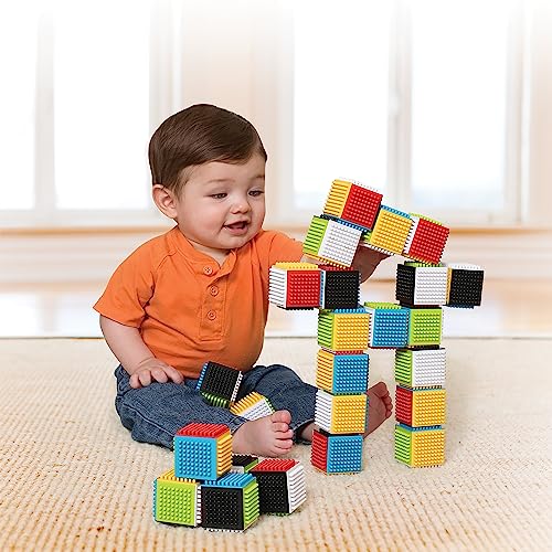 Infantino Sensory Blocks for Babies 6m+, 24-Piece Set