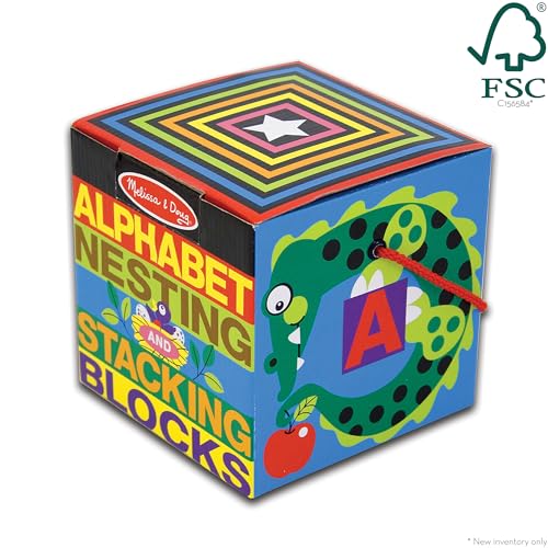 Melissa & Doug Alphabet Nesting and Stacking Blocks