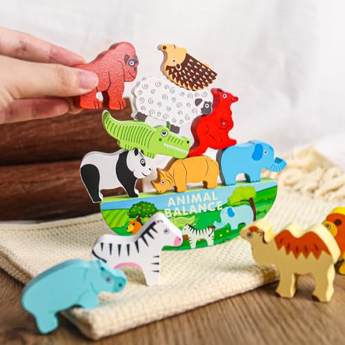 3 Otters Animal Stacking Blocks - Montessori Toy Set