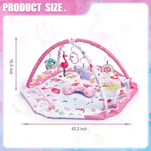 Foldable Baby Play Mat with Tummy Time Toys