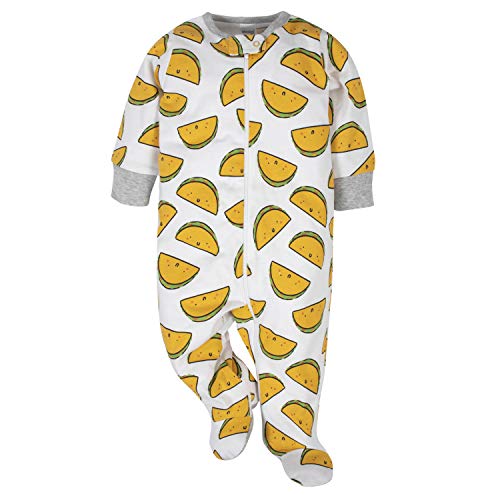 Gold Hungry Onesies 4-Pack for Baby Boys, 0-3 Months