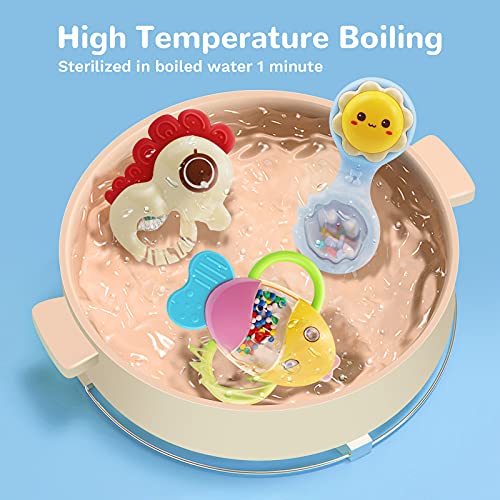 12Pcs Baby Rattles & Teething Set for Infants