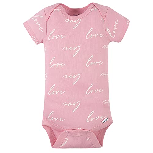 Gerber Baby Girls 4-Pack Bunny Bodysuits, 18 Months