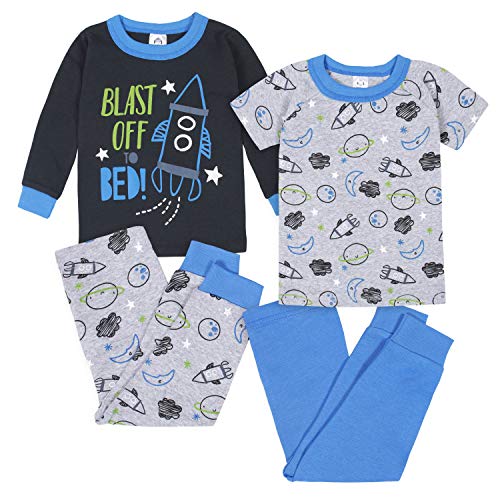 Gerber Boys Snug Fit Space Blue Pajama Set
