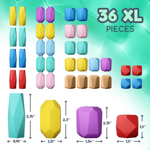 Wooden Stacking Blocks: Montessori Toy for Toddlers Kids