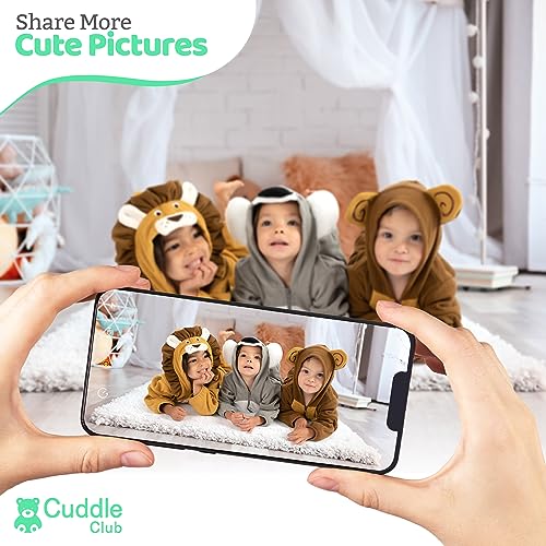 Baby Fleece Hooded Romper 6-12 Months