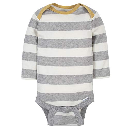 Gerber Baby Boys' 6-Pack Long-Sleeve Dinosaur Bodysuits