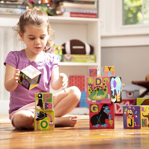 Melissa & Doug Alphabet Nesting and Stacking Blocks