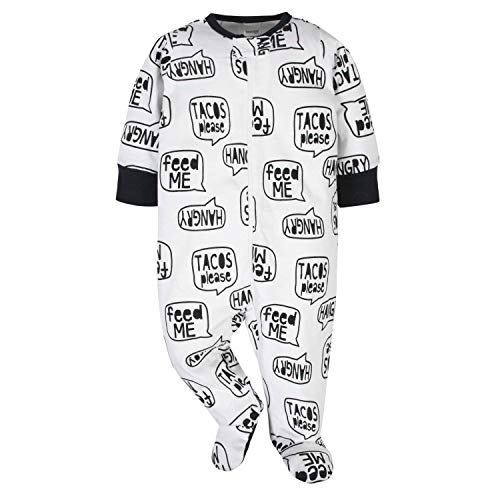 Gold Hungry Onesies 4-Pack for Baby Boys, 0-3 Months