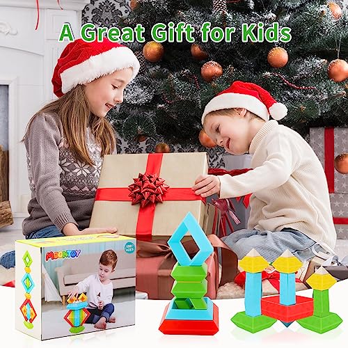 30Pcs Montessori Stacking Toys for Toddlers 1-3