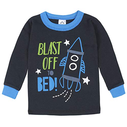 Gerber Boys Snug Fit Space Blue Pajama Set