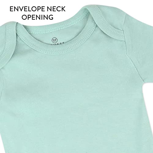 Organic Cotton Short Sleeve Bodysuits 5-Pack for Baby Girls