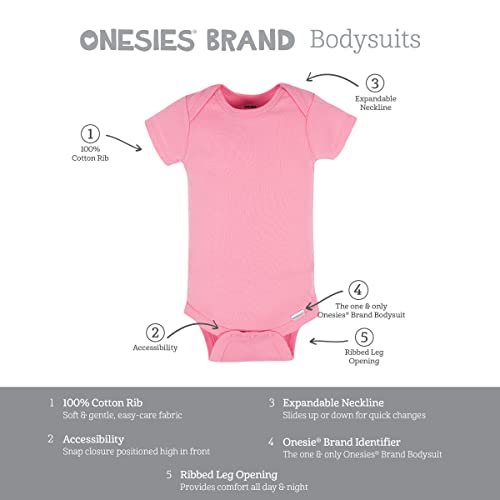 8-Pack Onesies Mix & Match Bodysuits, Solid Girl Colors