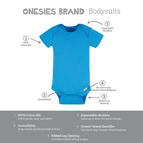 Baby Boy Short Sleeve Mix & Match Onesies 8-Pack