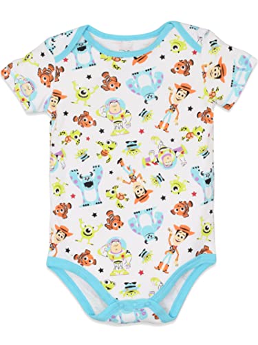 Disney Pixar Baby Boys 5 Pack Bodysuits, size 6-9 months