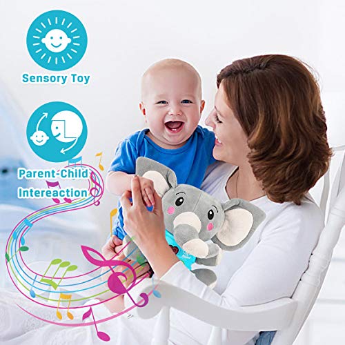 Plush Elephant Musical Baby Toy for 0-36 Months