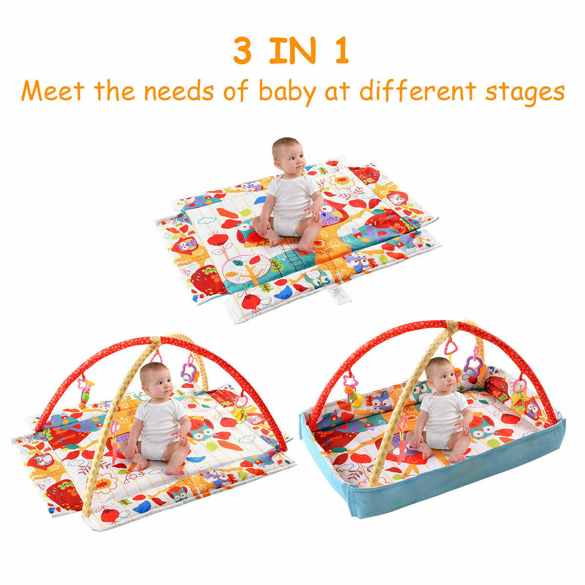 Multifunctional Baby Activity Gym Play Mat