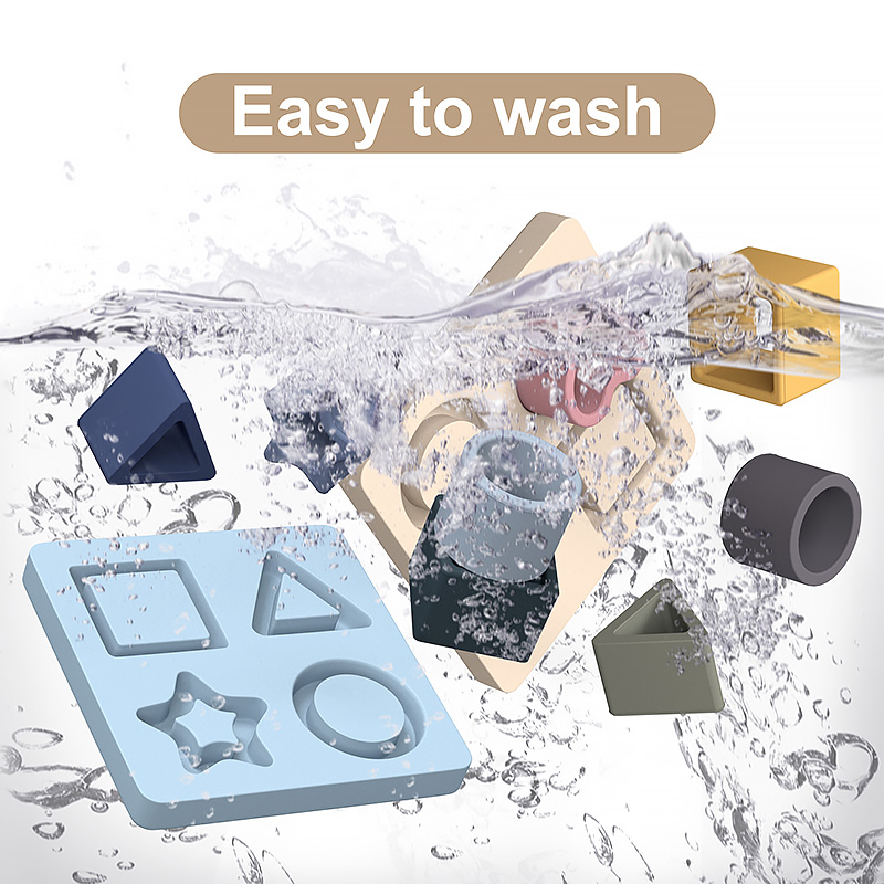 Soft Silicone Stacking Blocks for Babies