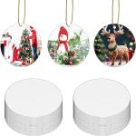 40 Pcs Metal Sublimation Ornaments for Christmas